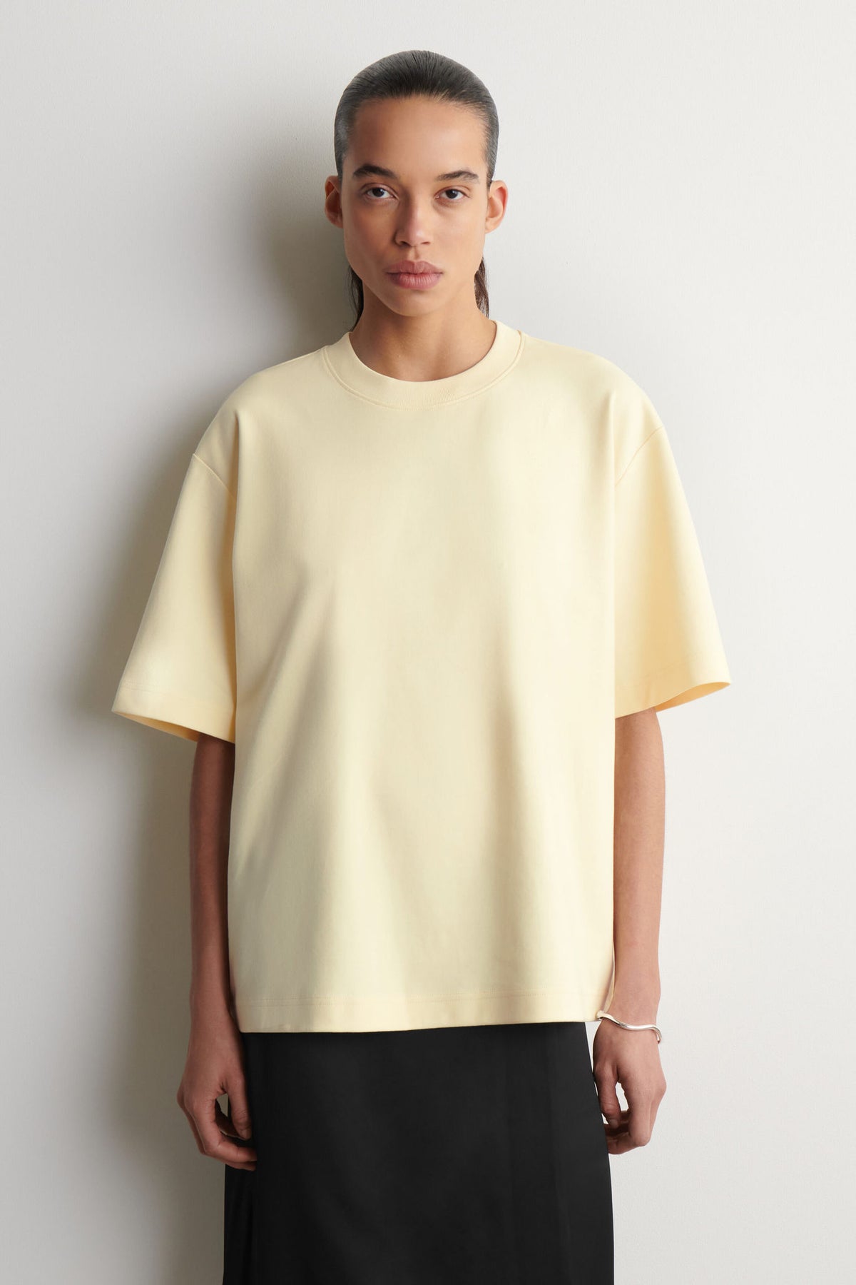 OVERSIZED T-SHIRT — Yellow dusty light