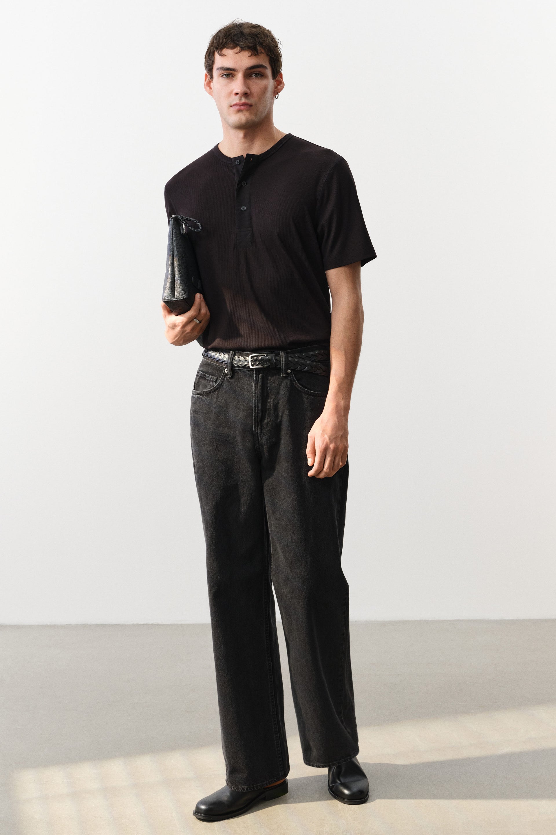 Slim Fit Ribbed T-shirt