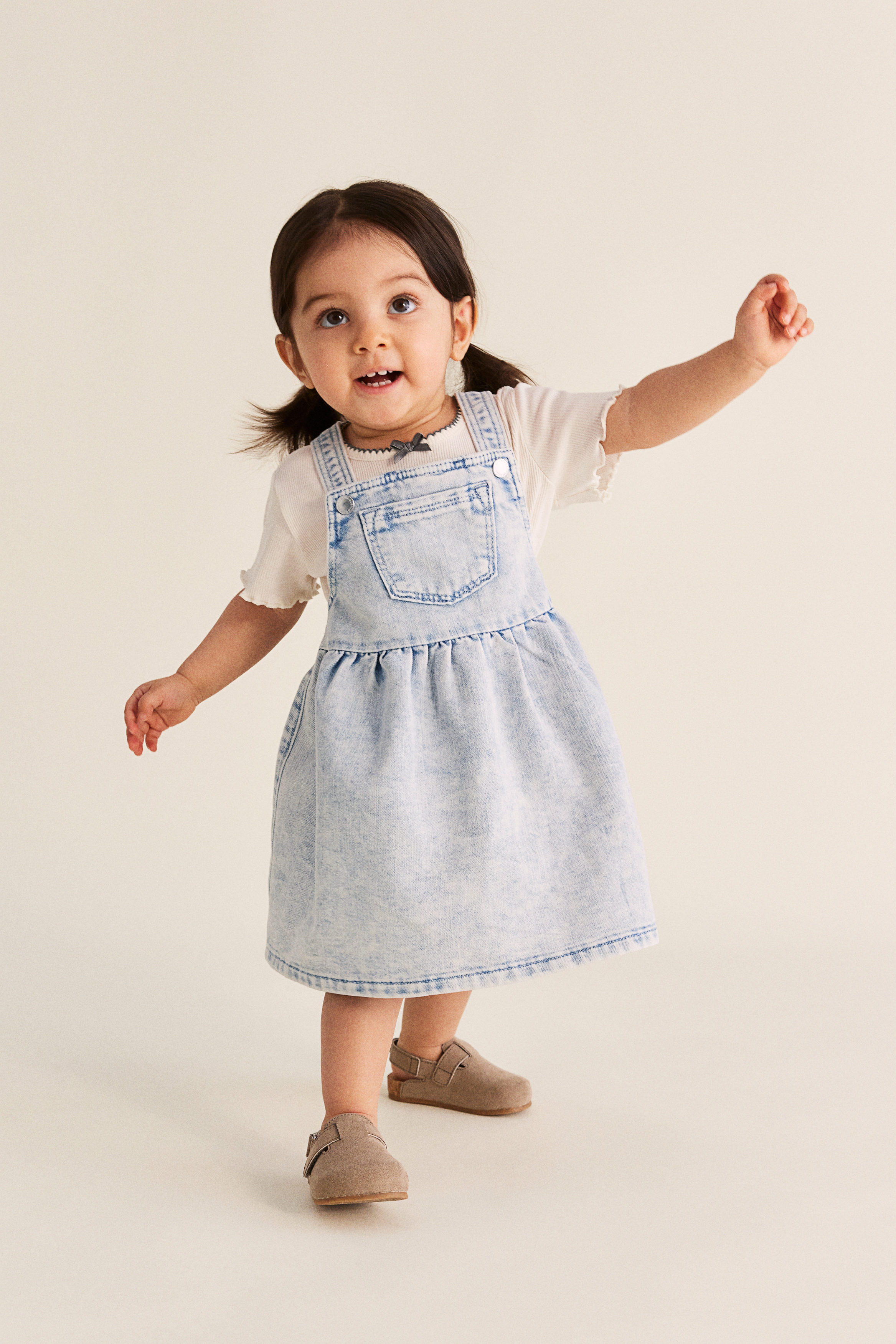 Dungaree dress frock best sale