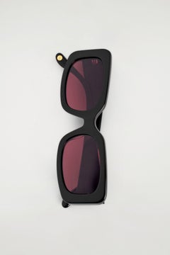 RECTANGULAR SUNGLASSES — Black dark 5