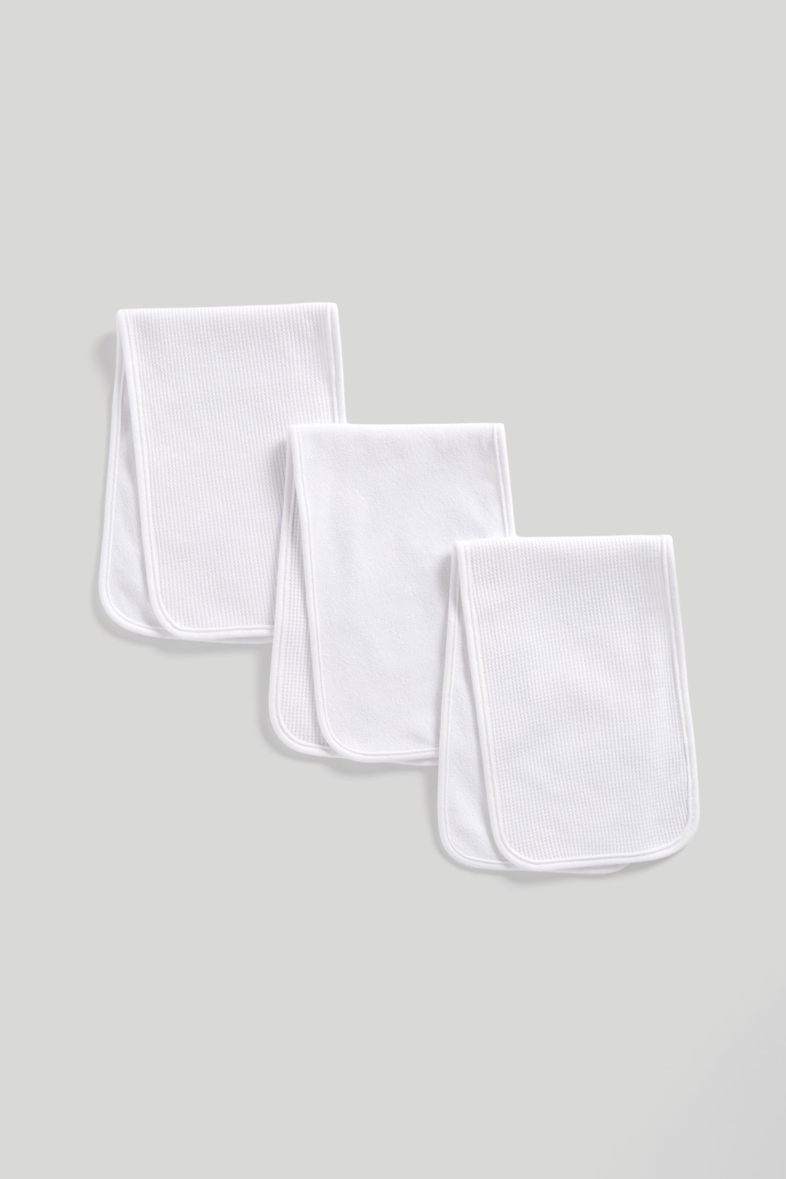 3 Pack Mothercare Reversible Burp Cloths