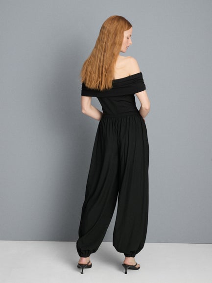 High Waisted Parachute Trousers