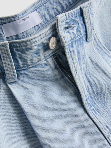 Cotton Denim Bermuda Shorts