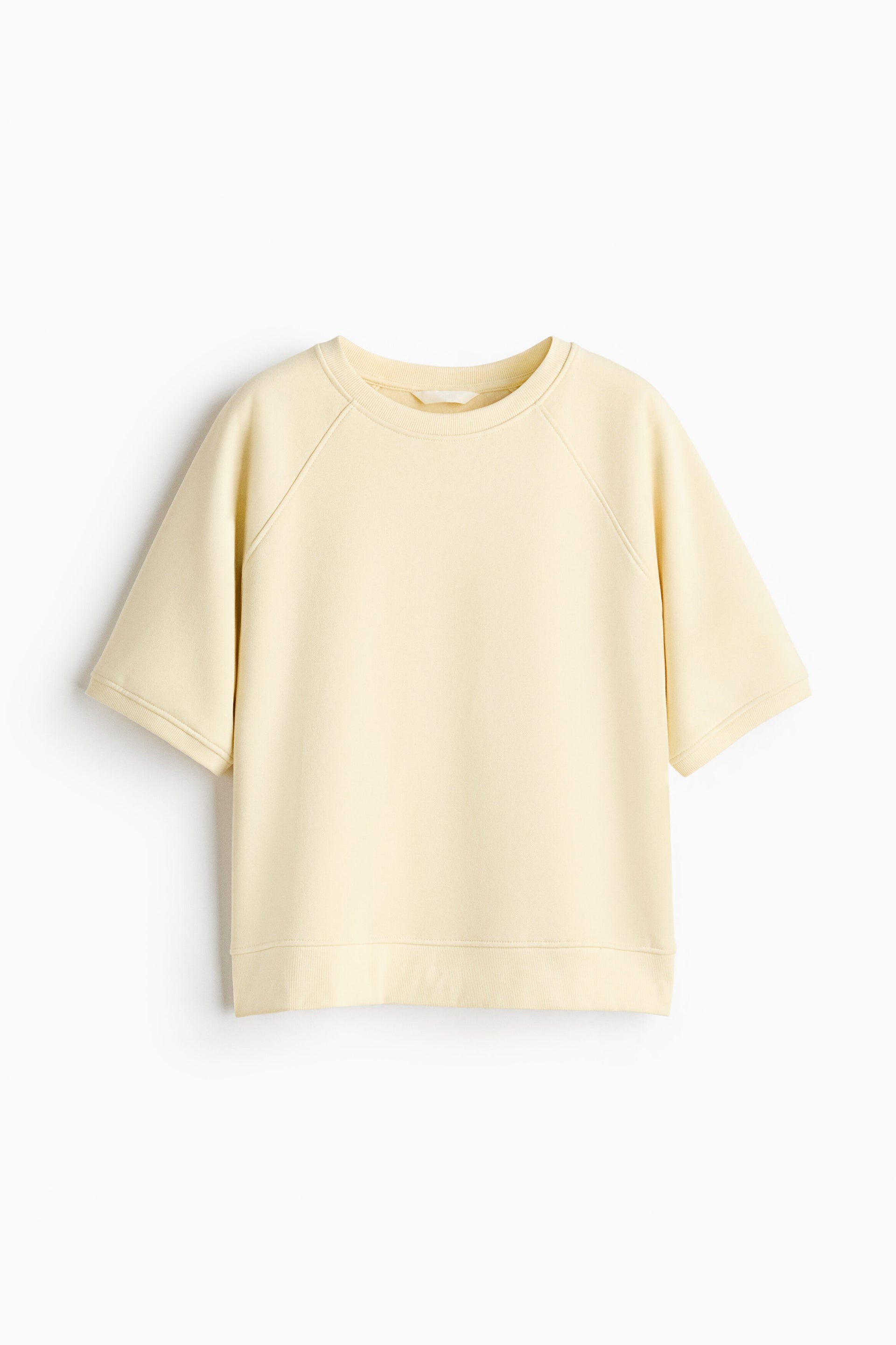 Short-sleeved sweatshirt