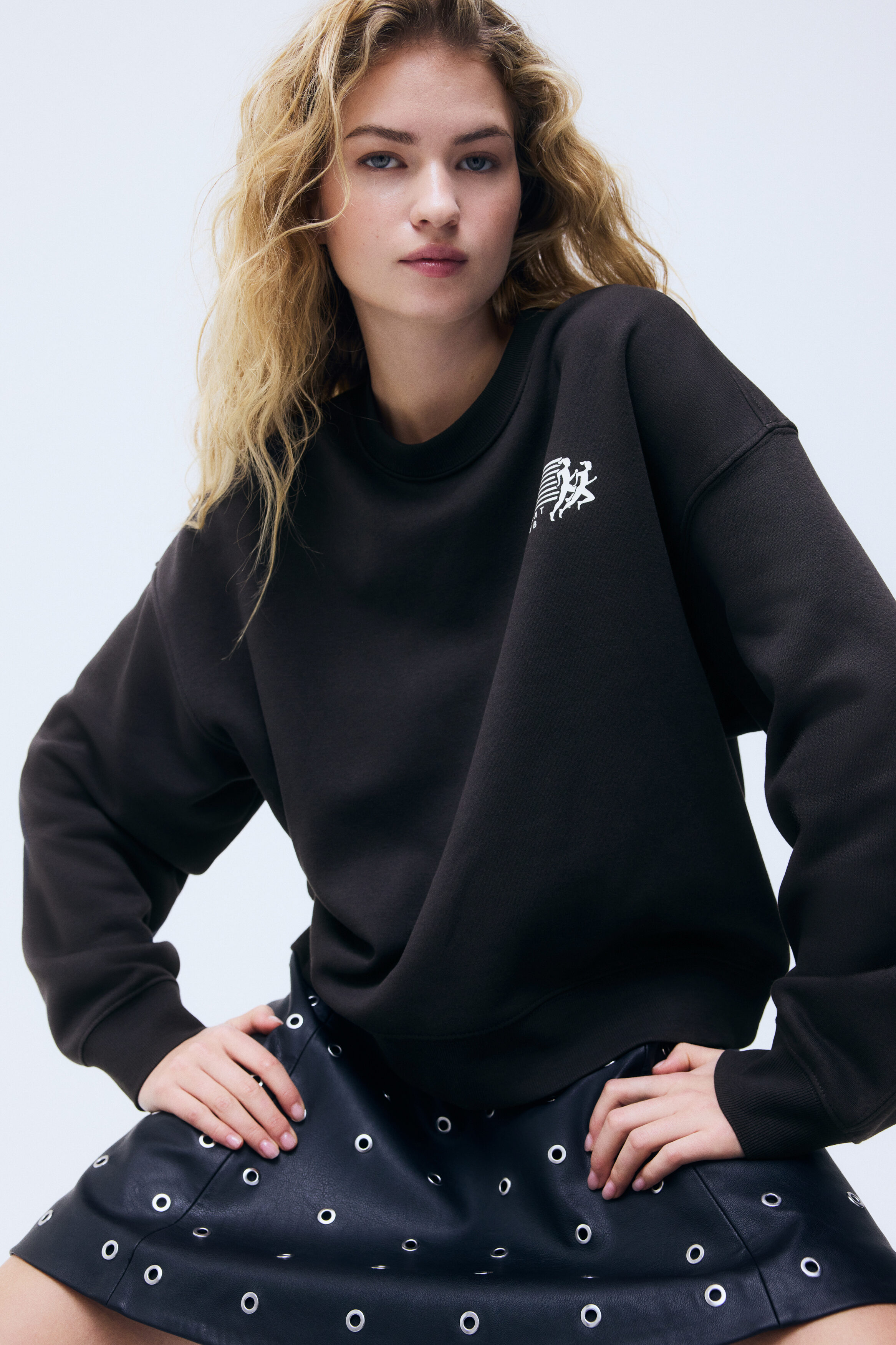 Print-motif sweatshirt