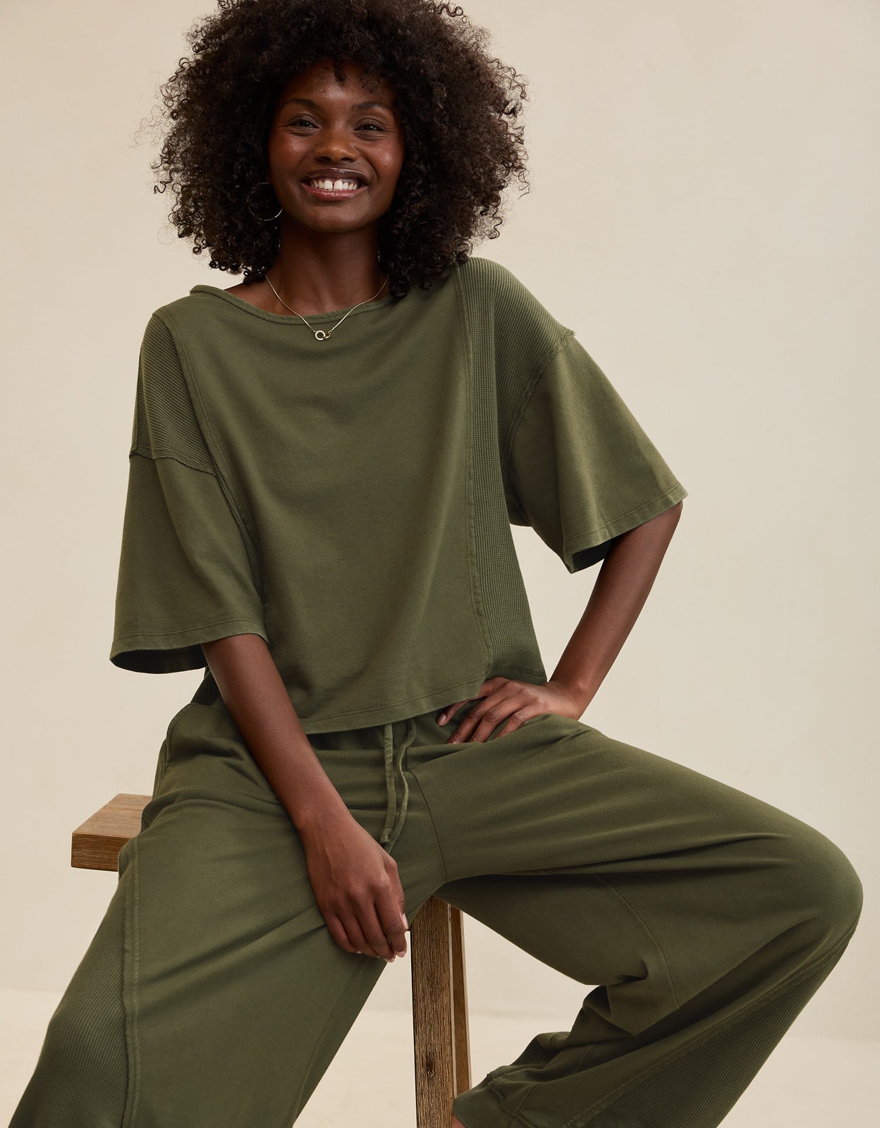 Aerie Unwind Waffle T-Shirt