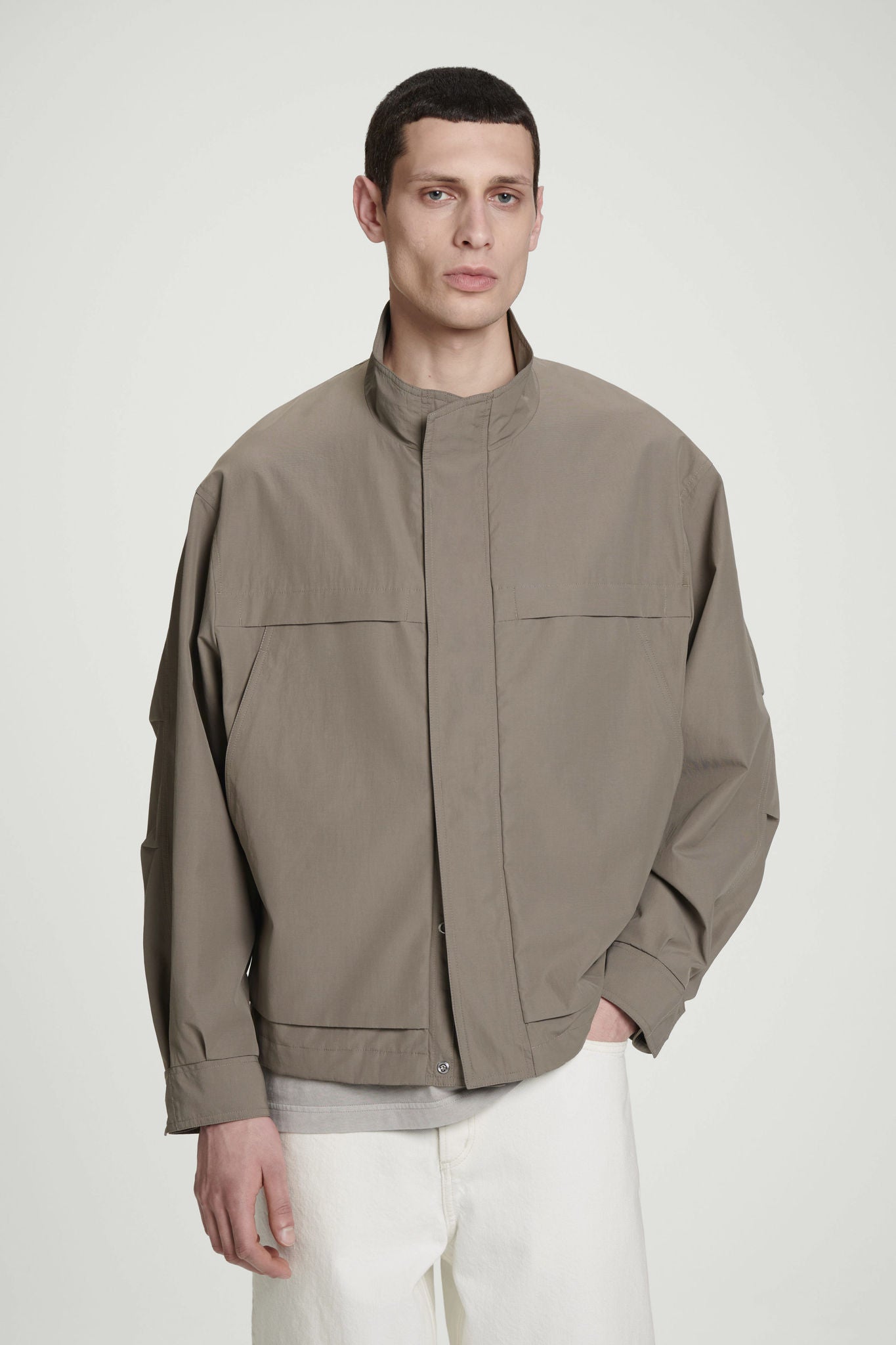 Twill Utility Bomber Jacket | COS UAE Twill Utility Bomber Jacket | COS UAE