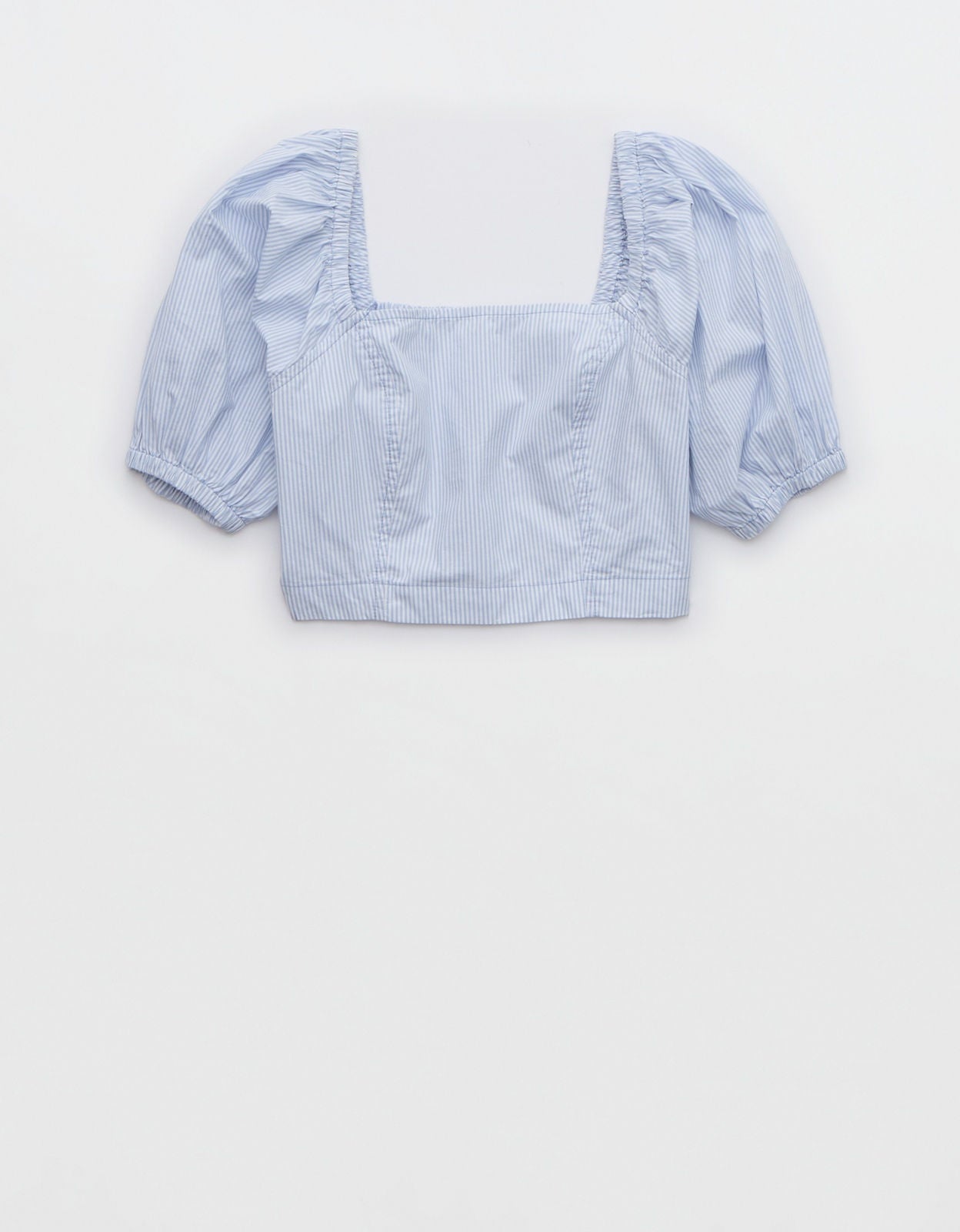 【新品未使用】Ameri／CHECK PUFF SLEEVE TOP Aerie Puff Sleeve Square Neck Top | American Eagle UAE