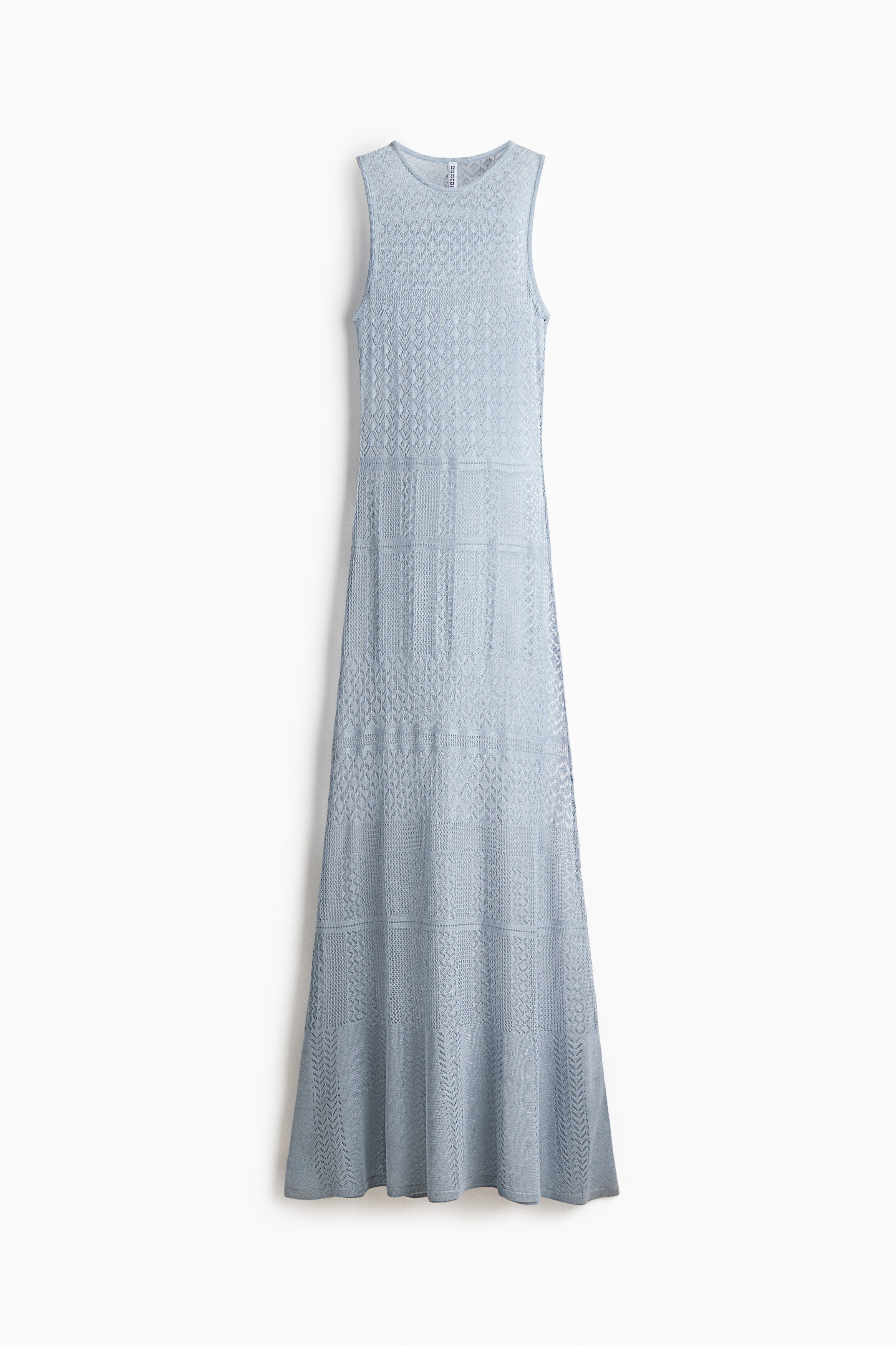 Crochet-look maxi dress