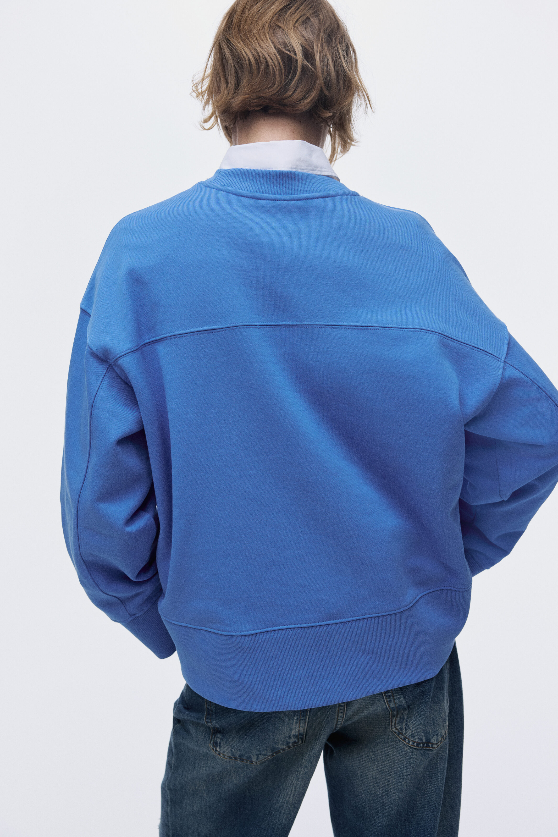 Oversized cotton sweatshirt