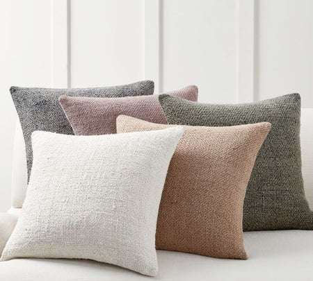 Faye Textured Linen Pillow Covers