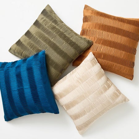 Vertical Pleated TENCEL™ Pillow Cover