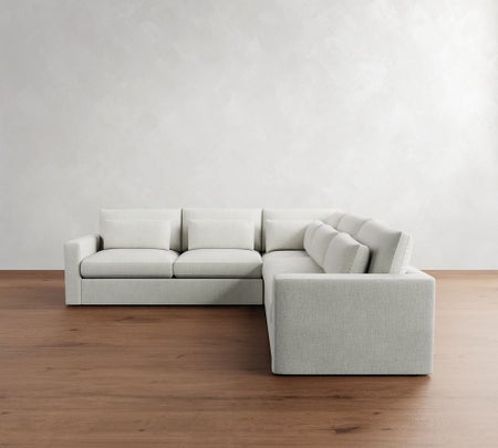 Westwood Square Arm Deep Seat 3-Piece L-Shaped Sectional (122")