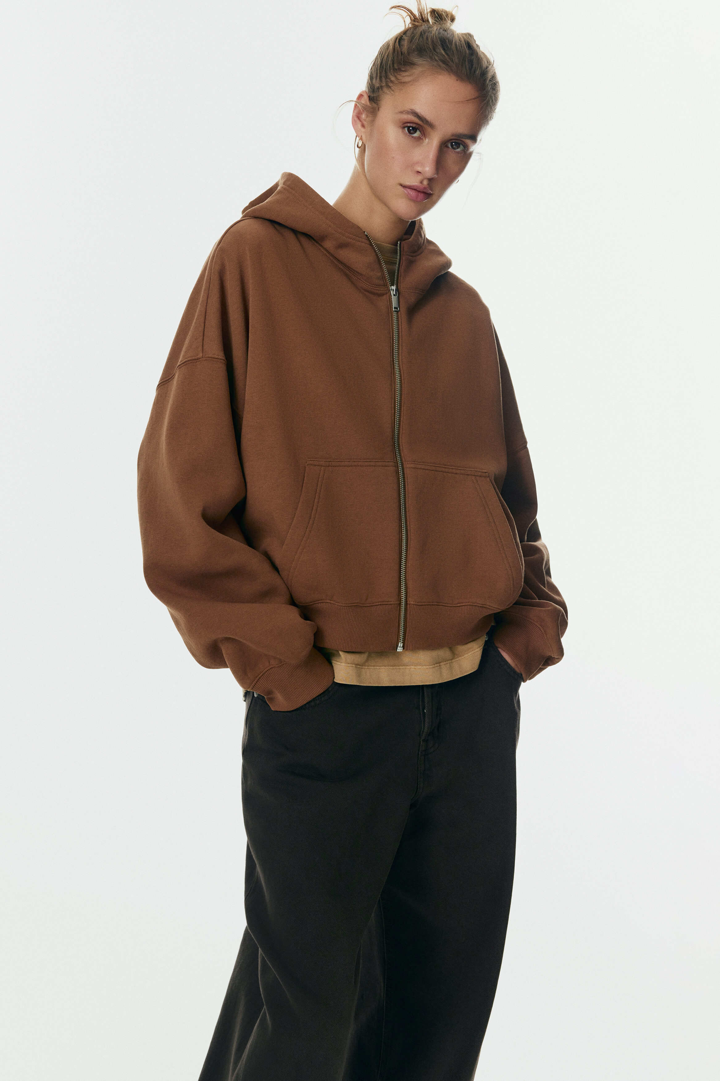 Zip-through hoodie