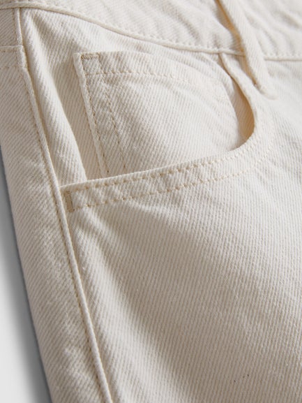 Cotton Denim Mini Skirt