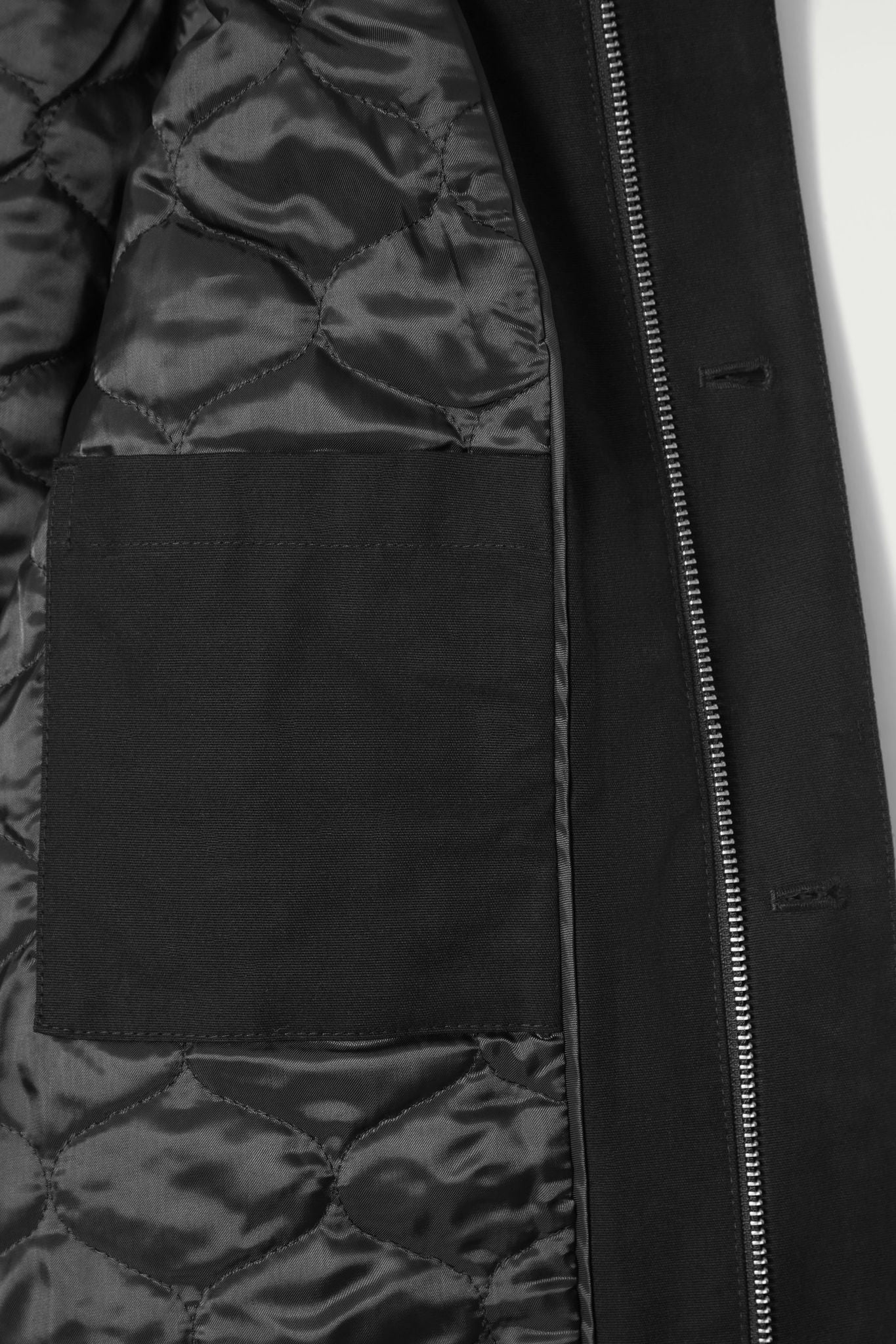 Leather-collar Field Jacket | COS UAE