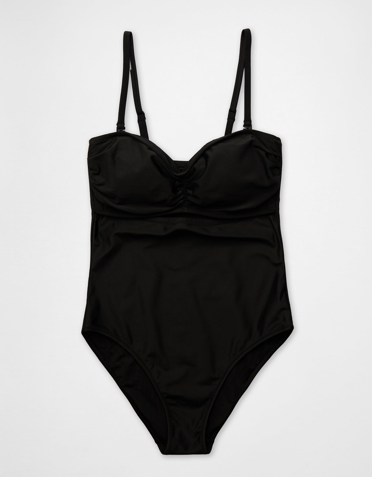 Aerie Bandeau Cut Out Full Coverage One Piece Swimsuit