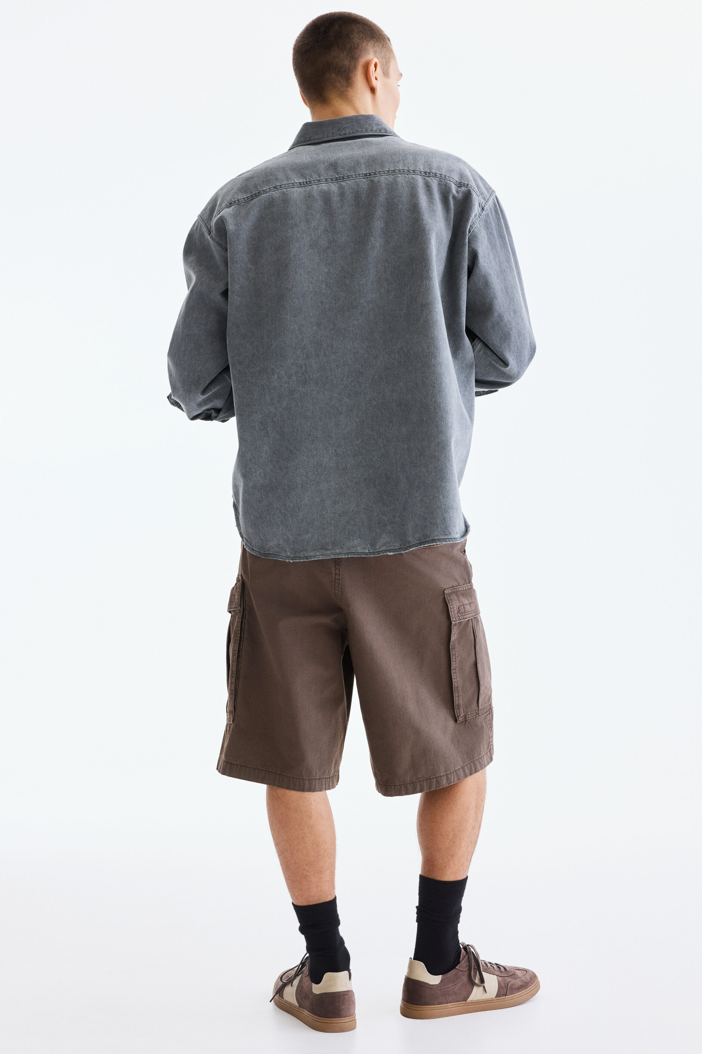 Loose Fit Cotton cargo shorts