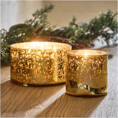 Celeste Cut Glass Filled Candles - Amber Nutmeg
