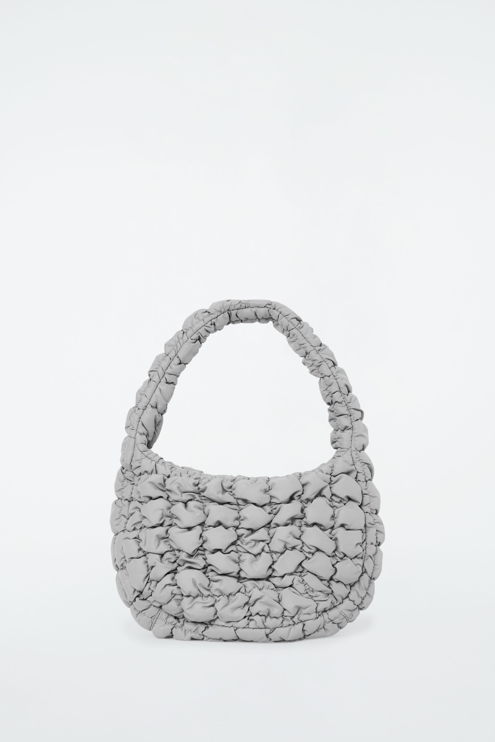 Grey mini handbag best sale