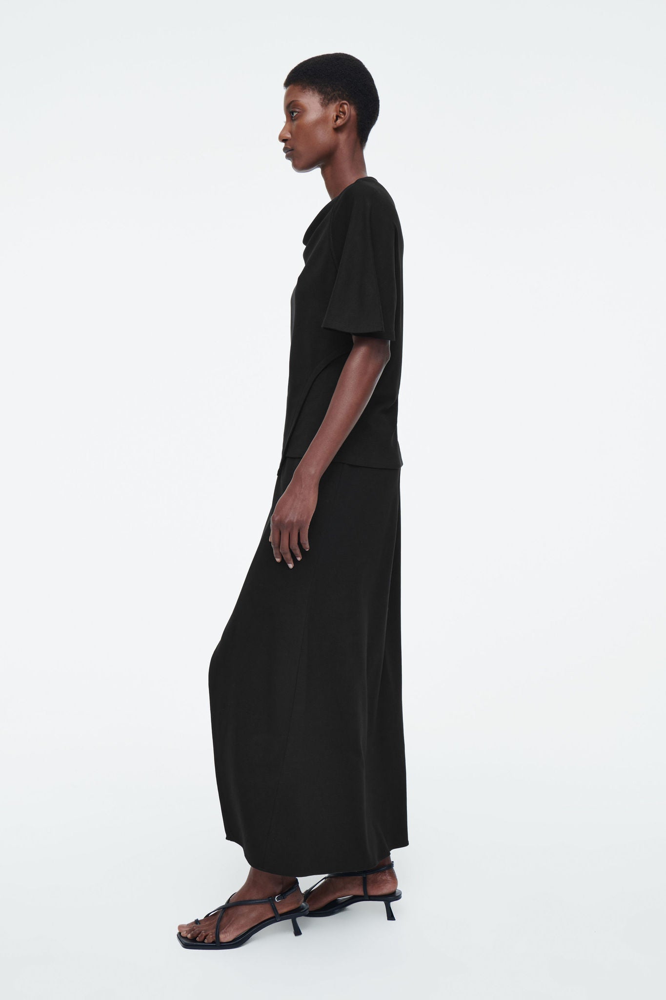 Shop JERSEY WRAP MIDI SKIRT online COS UAE