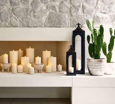 Premium Flicker Flameless Outdoor Candle 