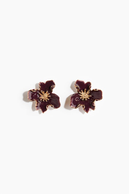 Flower-shaped earrings