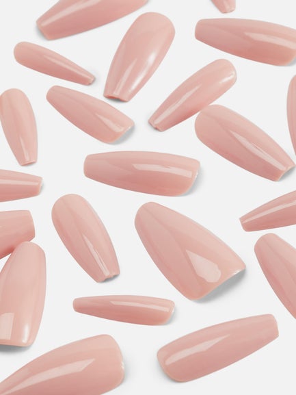 PS... Nude Stiletto Gloss False Nails