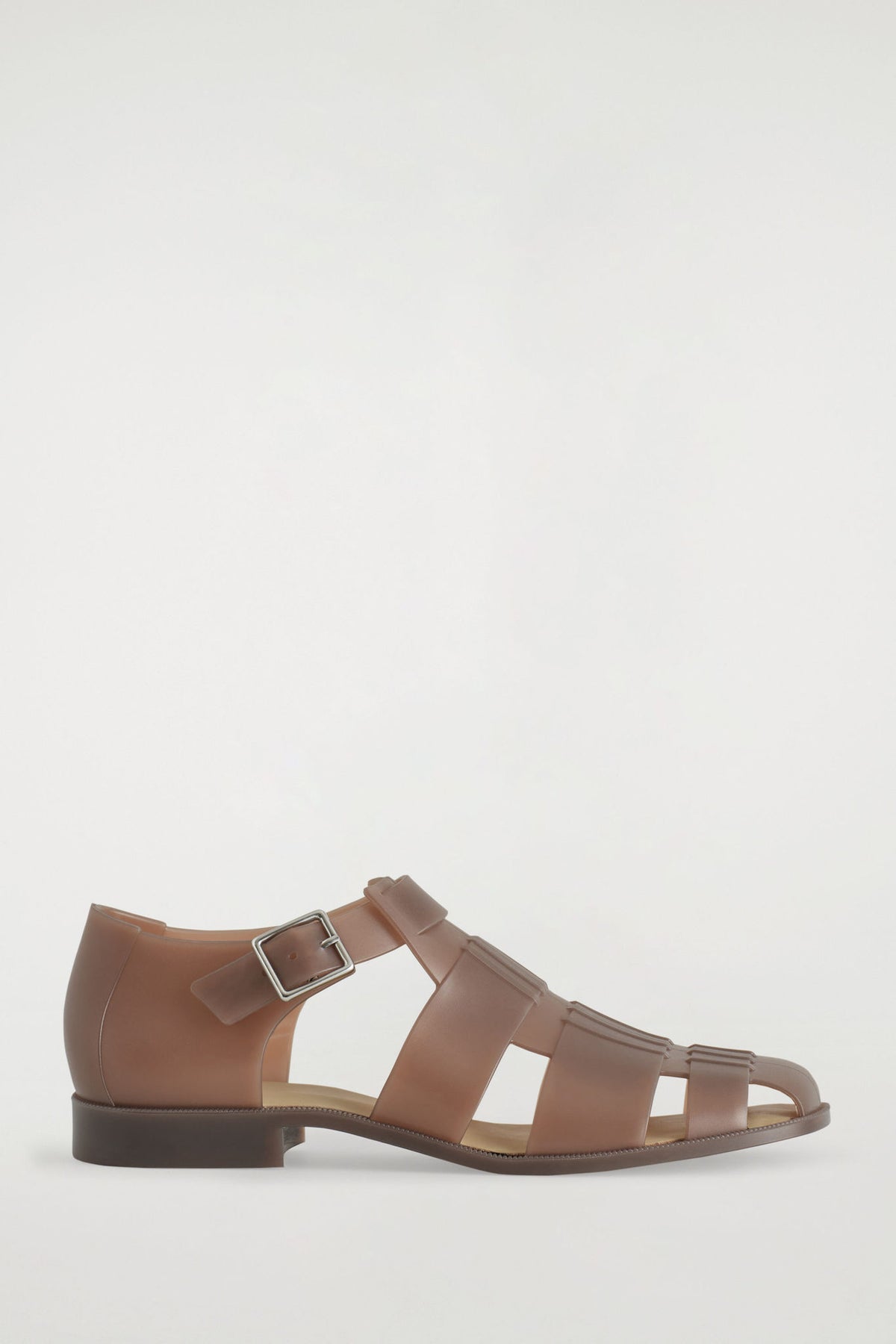 JELLY FISHERMAN SANDALS — Brown dark