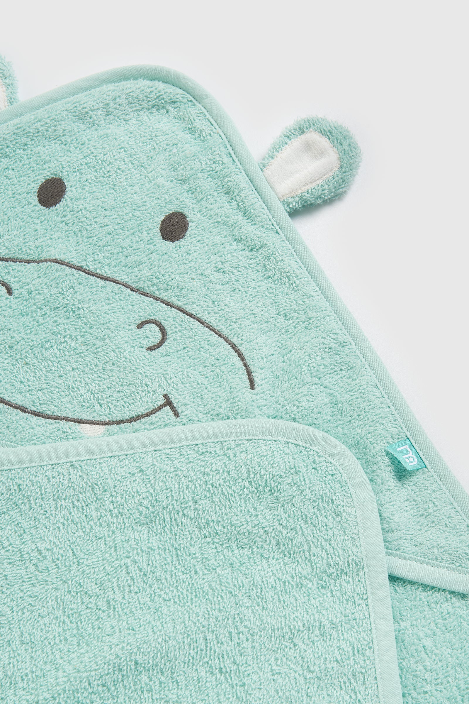 Mothercare Hippo Cuddle and Dry Hooded Towel