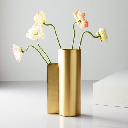 Half Circle Metal Vase