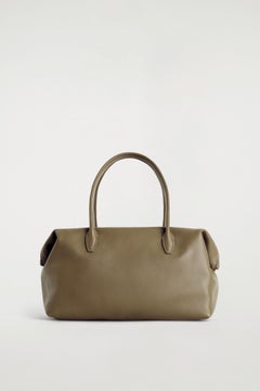MONTMARTRE BOWLING BAG - LEATHER — BROWN MEDIUM DUSTY 3