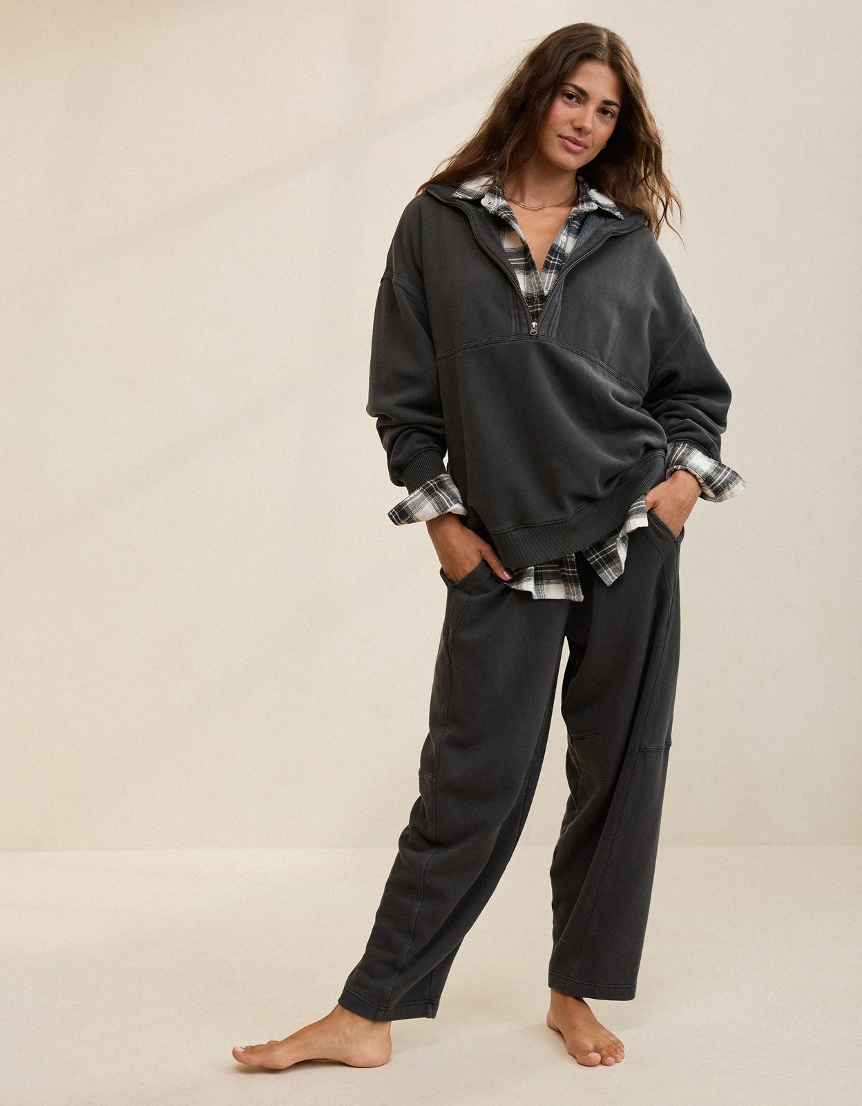 Aerie Quarter Zip Sweatshirt