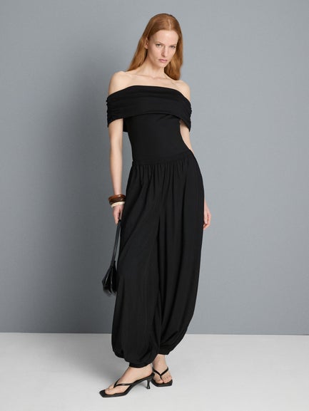 High Waisted Parachute Trousers