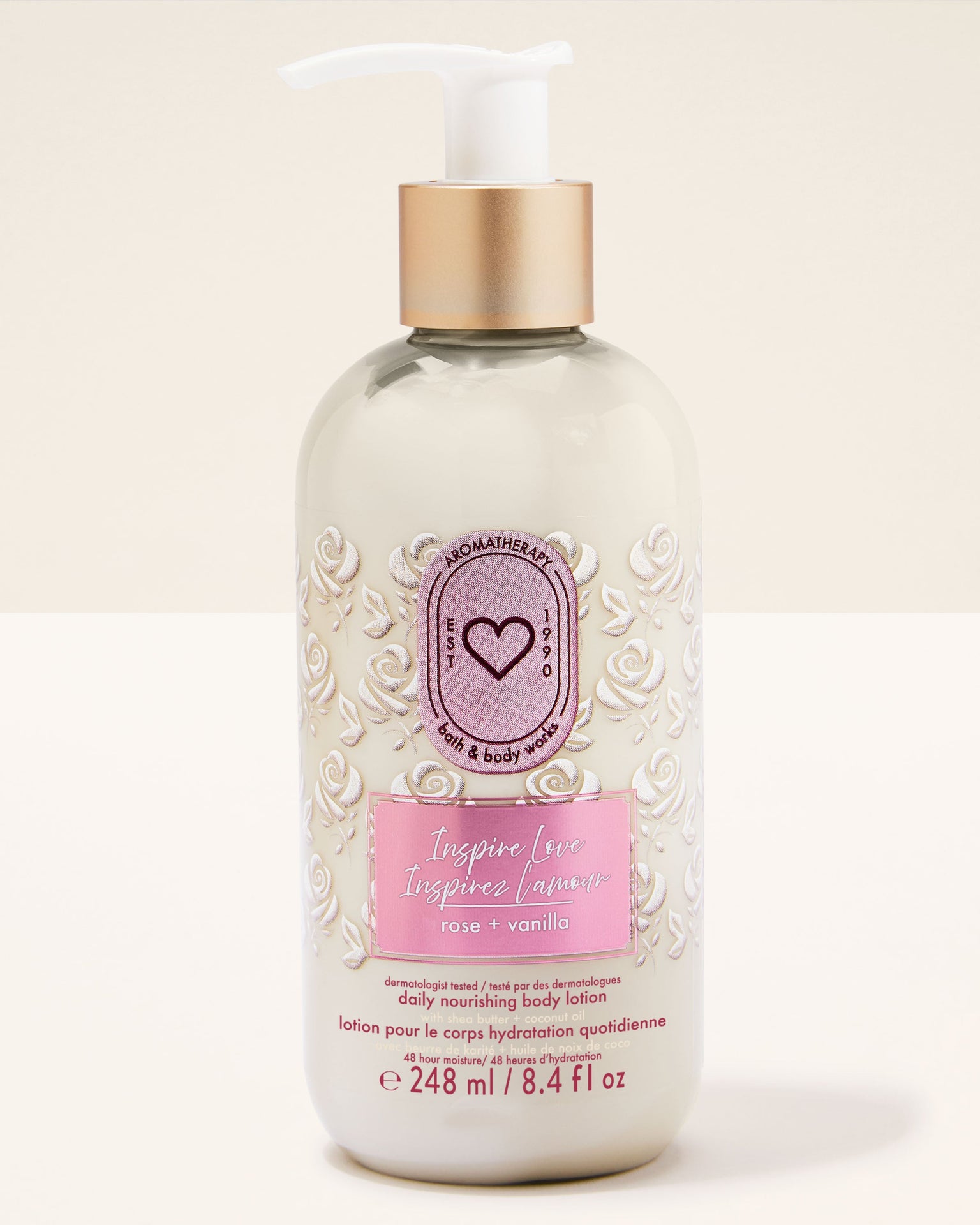 Inspire Love: Rose + Vanilla Moisturizing Body Lotion