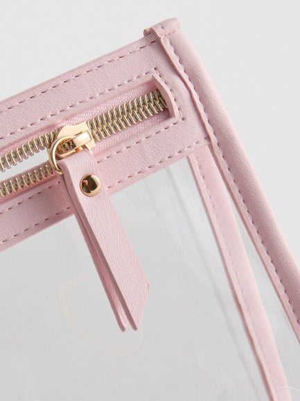 Initial Clear Make Up Bag
