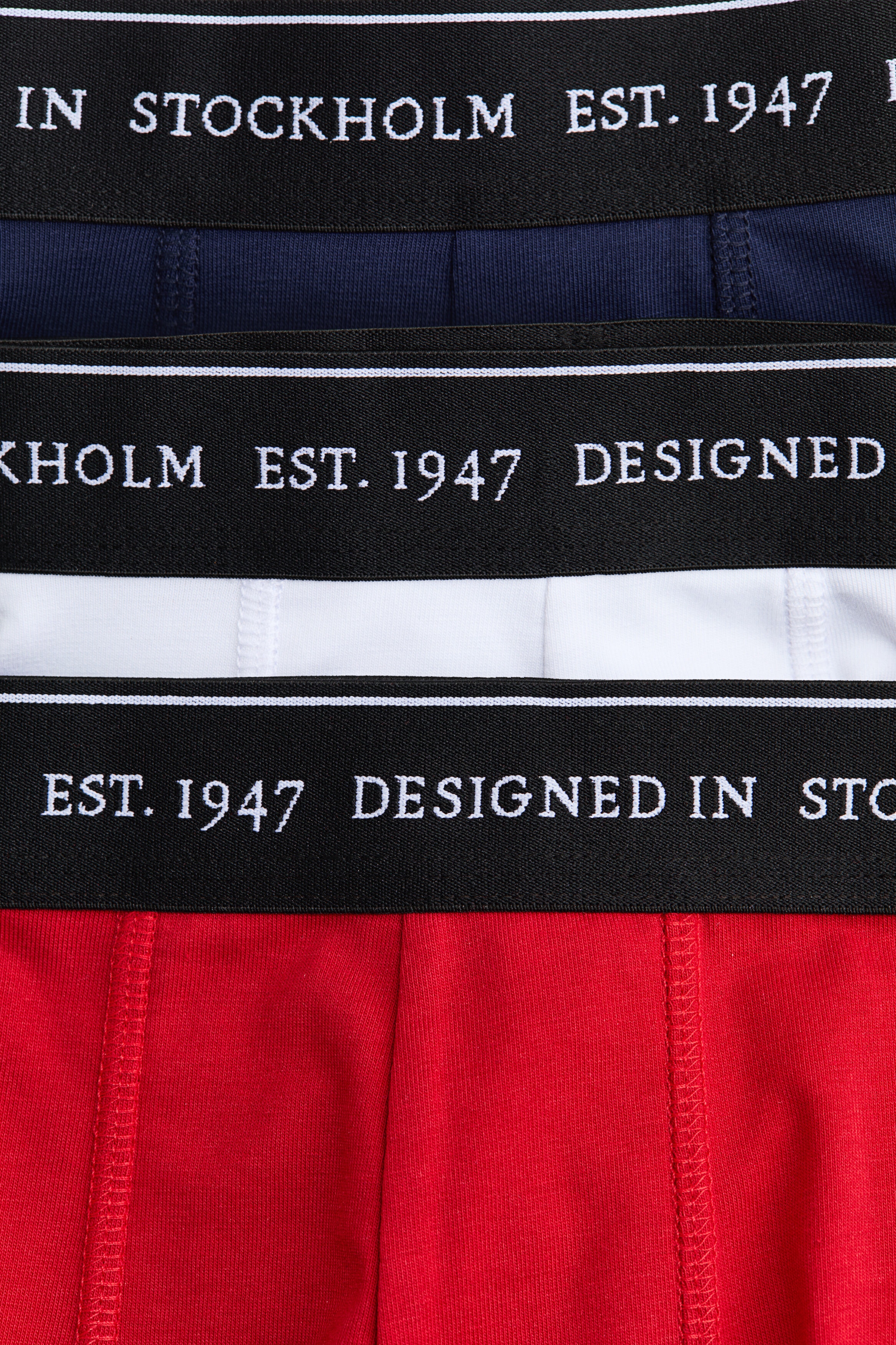 3-pack mid trunks with Lycra®