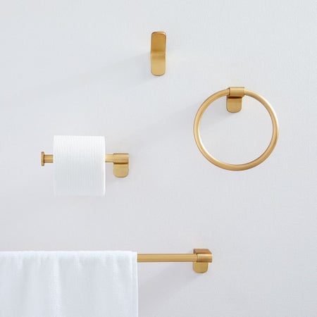 Mid-Century Contour Bathroom Hardware