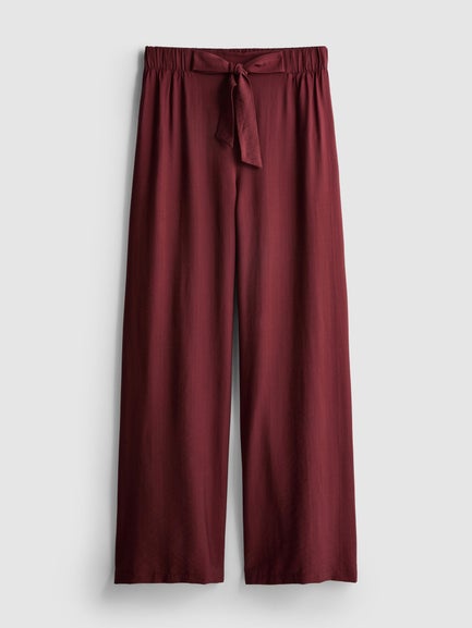 Bow Detail Palazzo Trousers