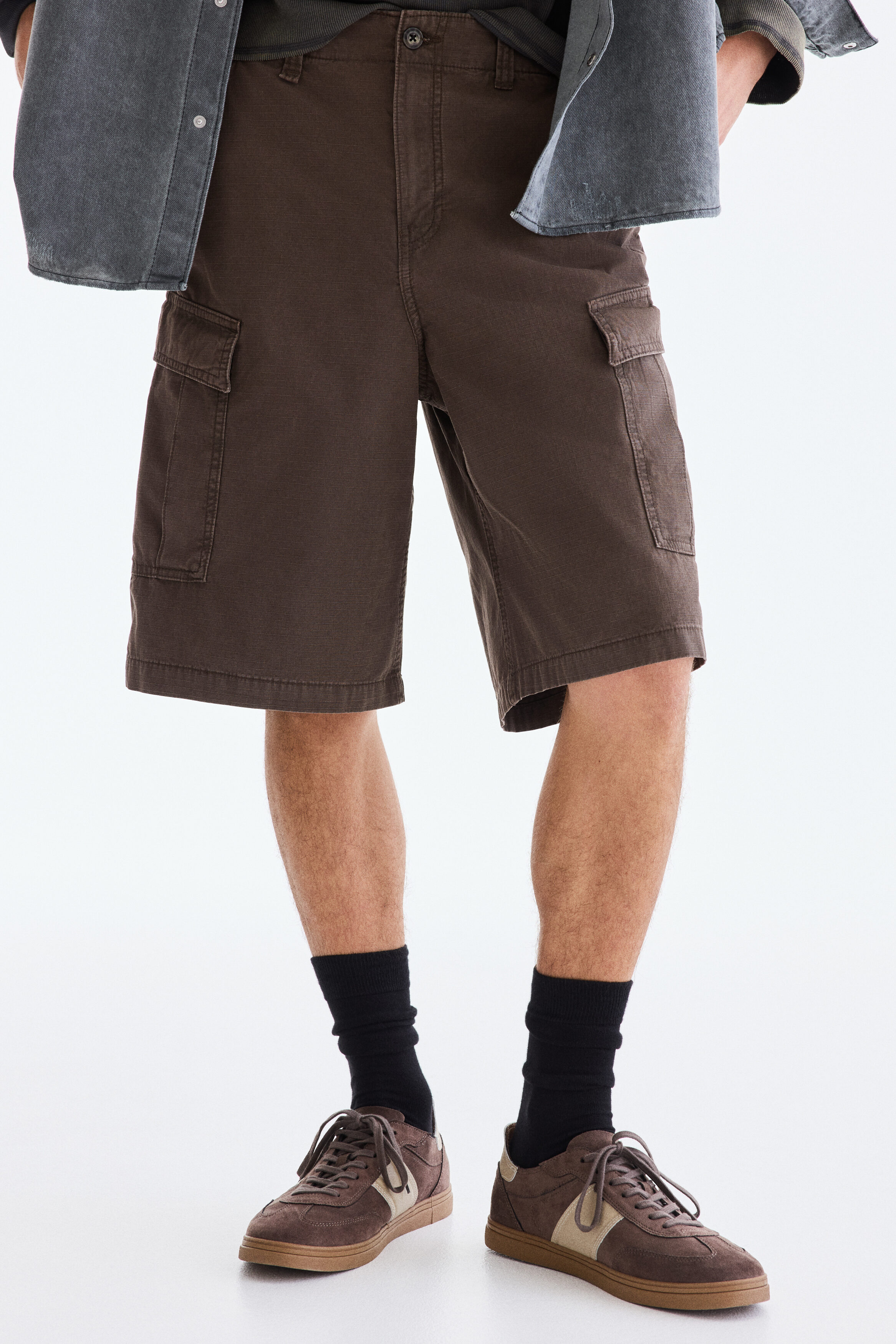 Loose Fit Cotton cargo shorts