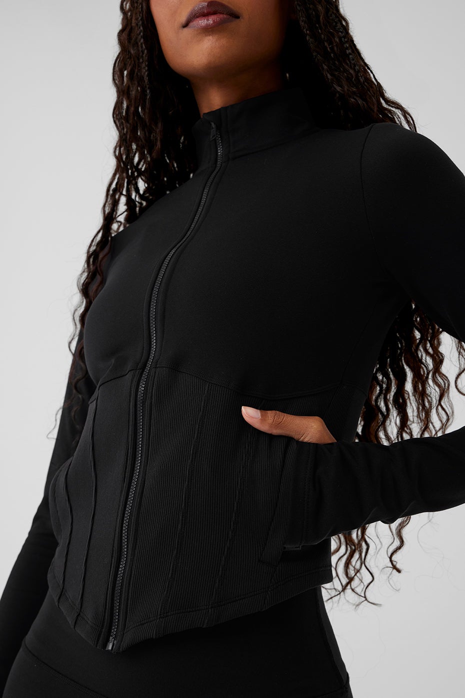 Buy Airbrush Corset Full Zip Jacket online | Alo Yoga Qatar Buy Airbrush Corset Full Zip Jacket online | Alo Yoga Qatar
