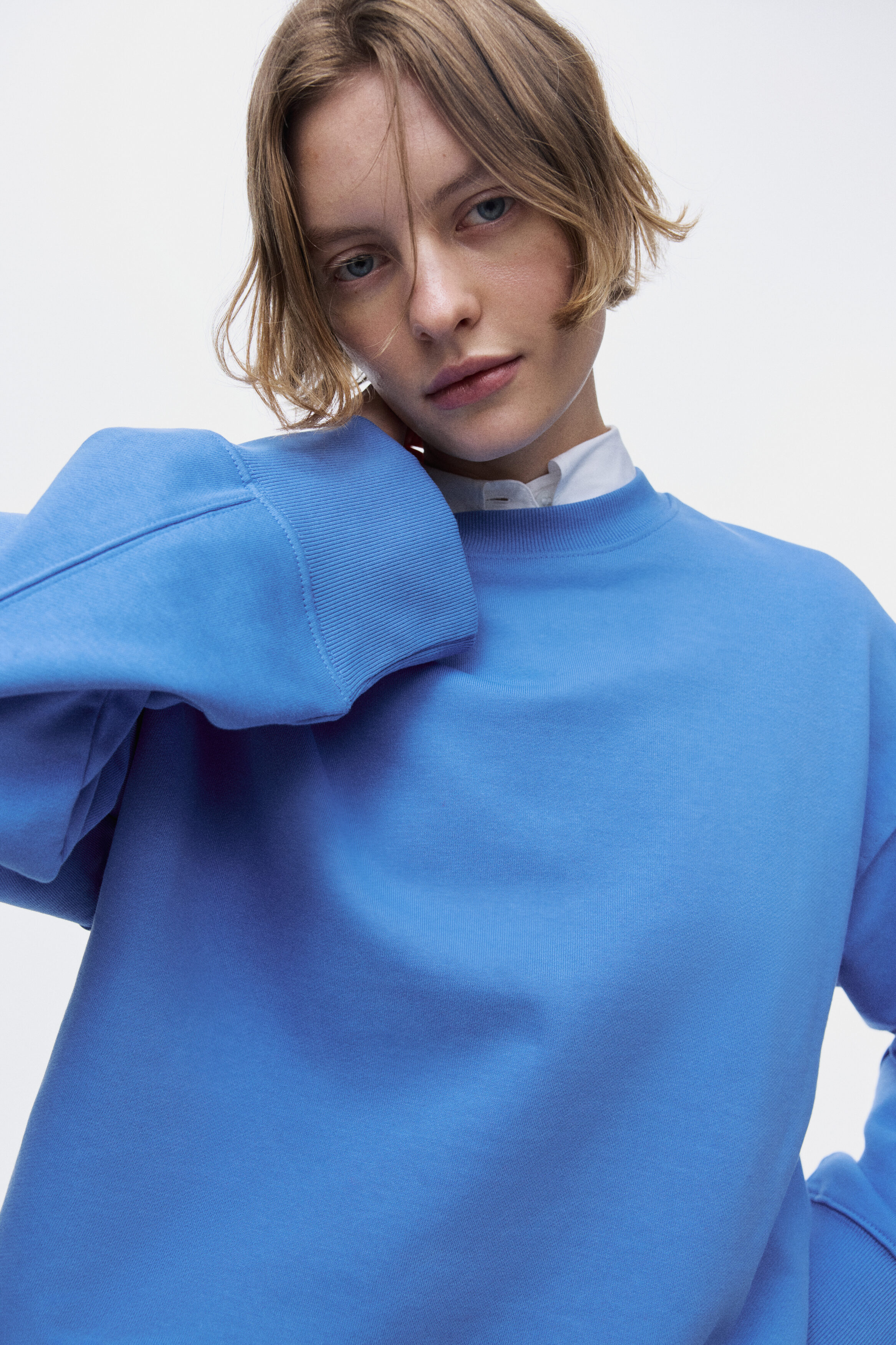 Oversized cotton sweatshirt