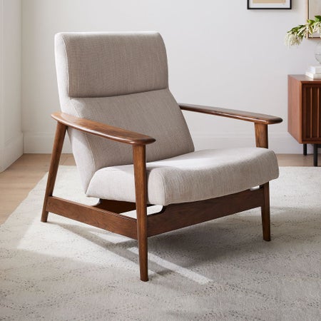 Mid-Century Show Wood High-Back Chair Mid-Century Show Wood High-Back Chair