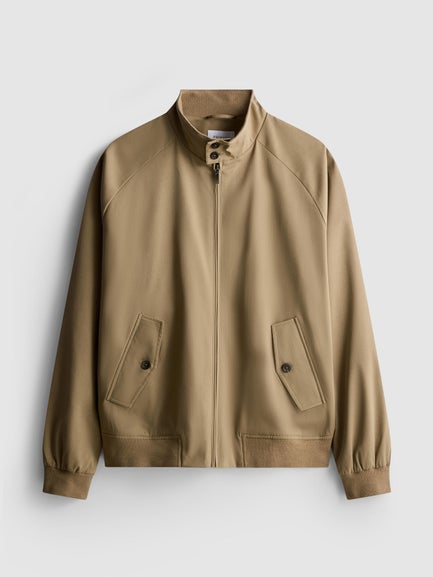 Zip-Up Harrington Jacket