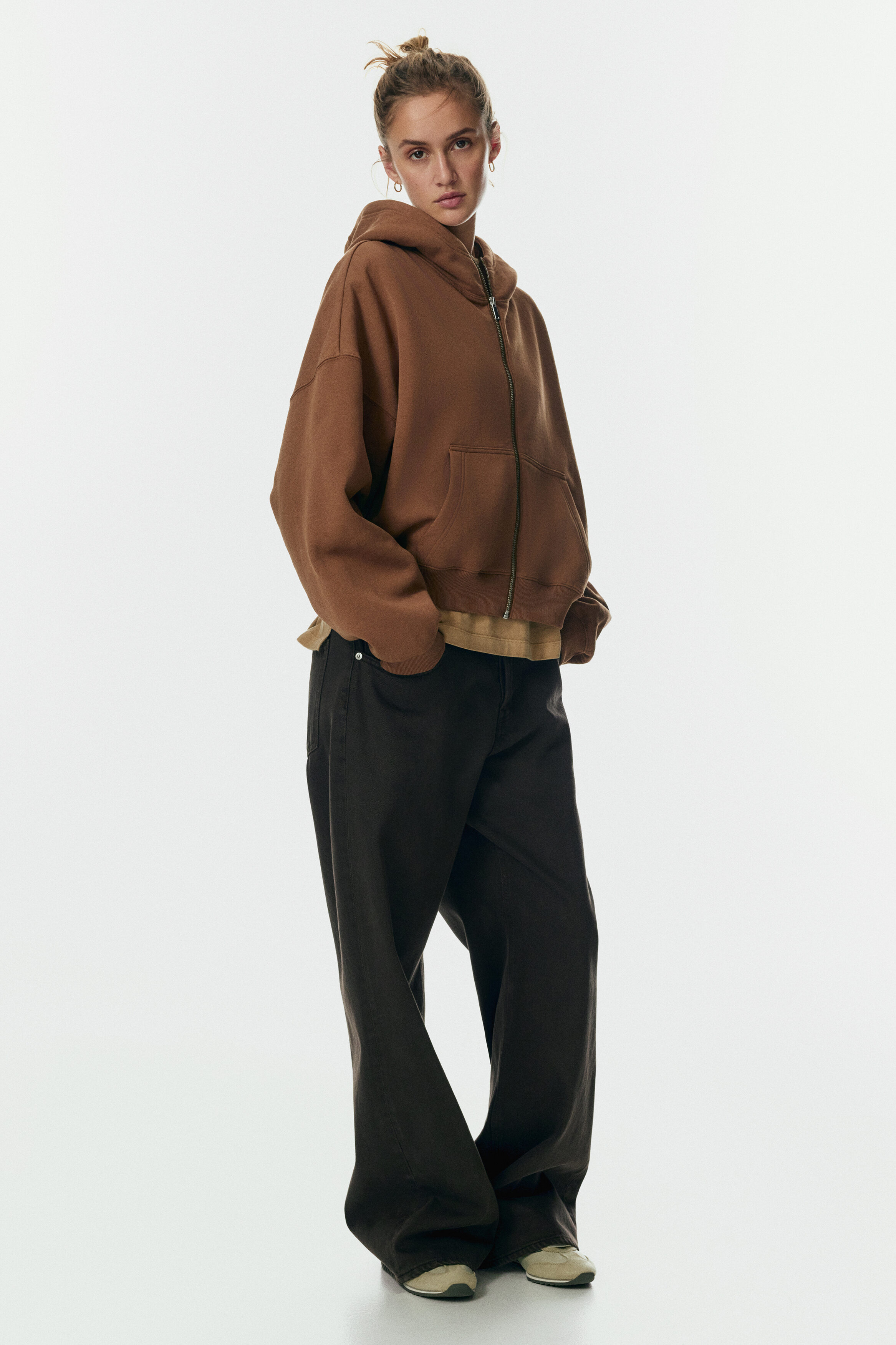 Zip-through hoodie