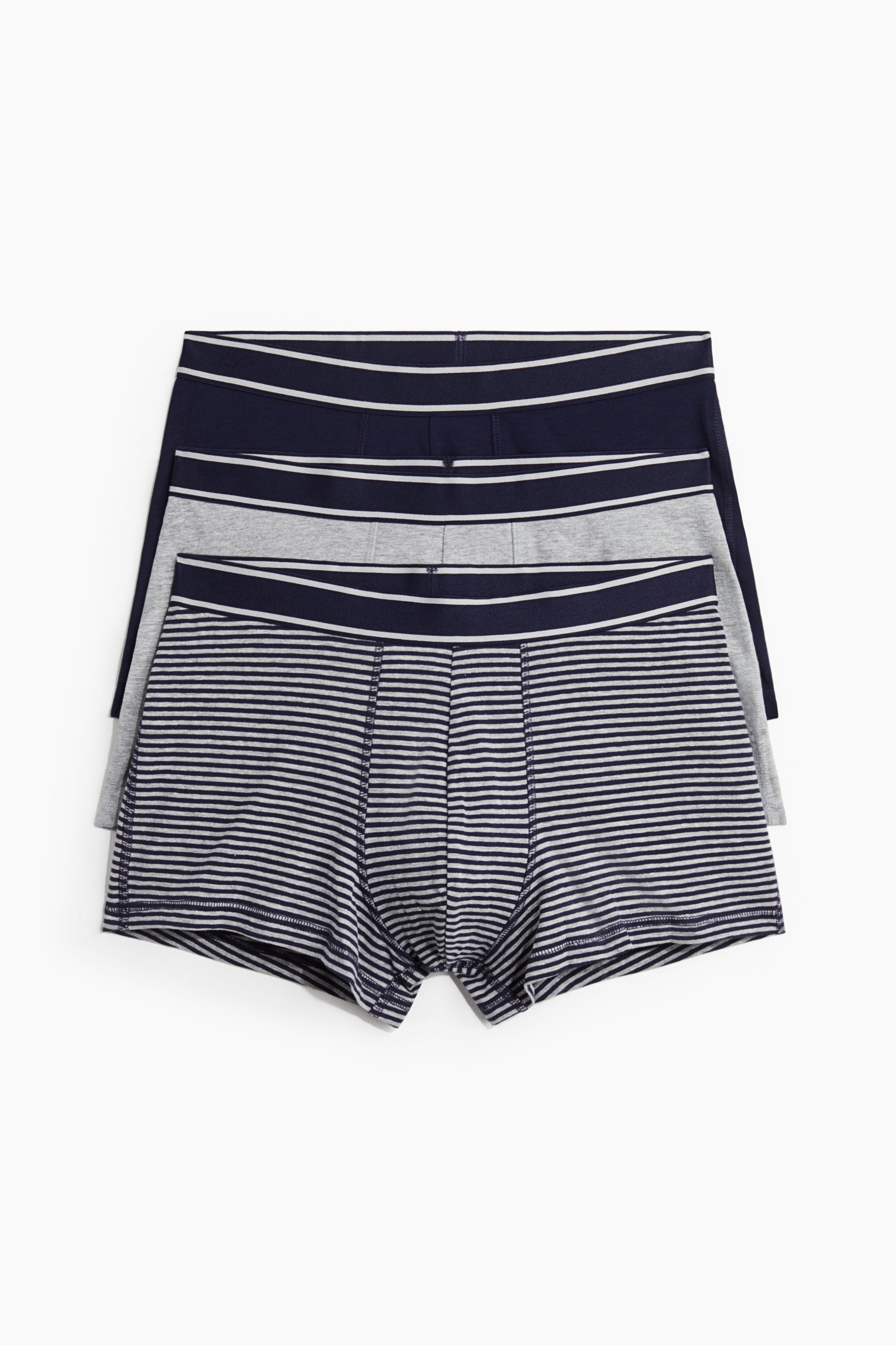 3-pack cotton short trunks