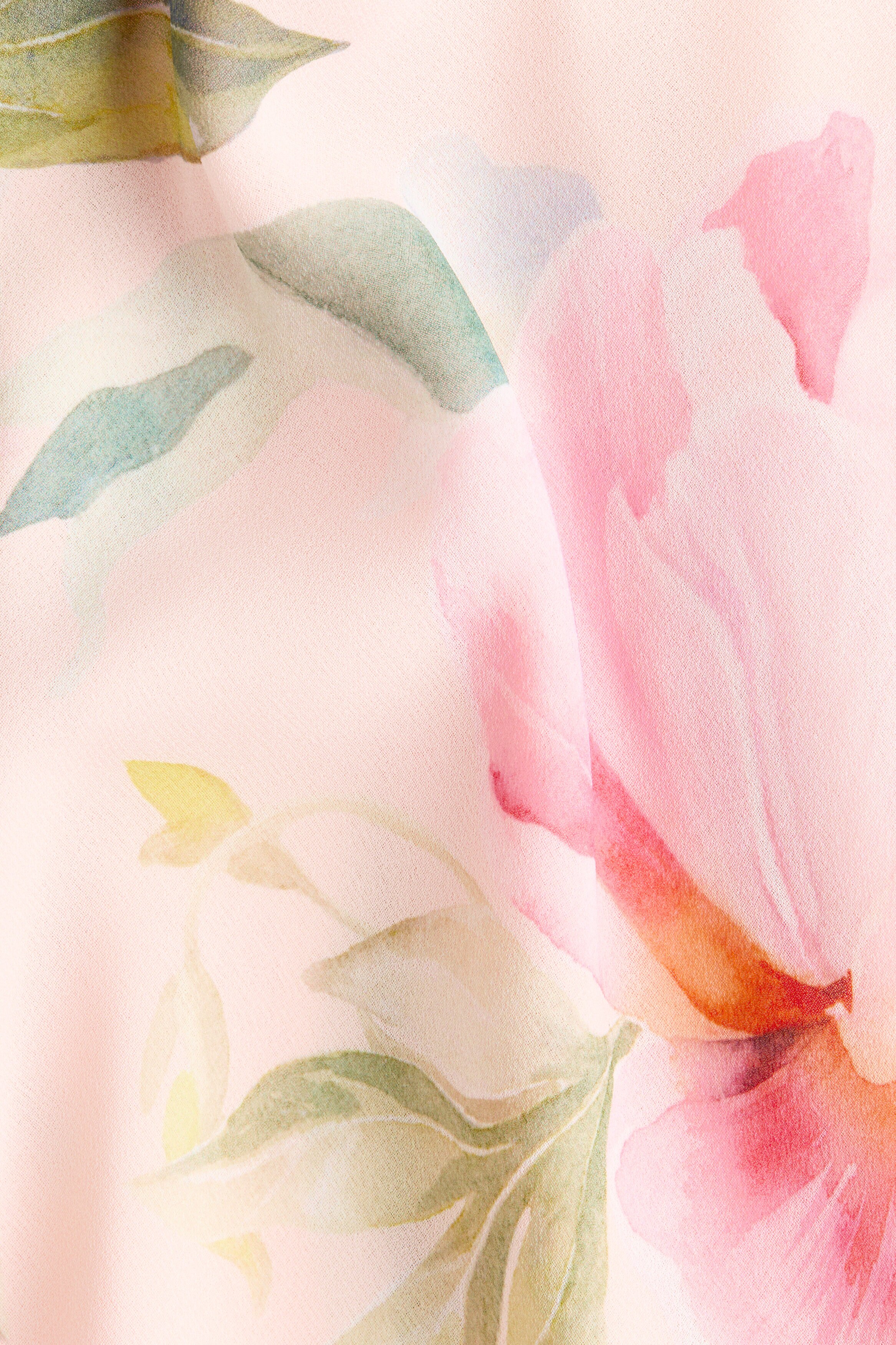 MAMA Scarf-detail chiffon dress