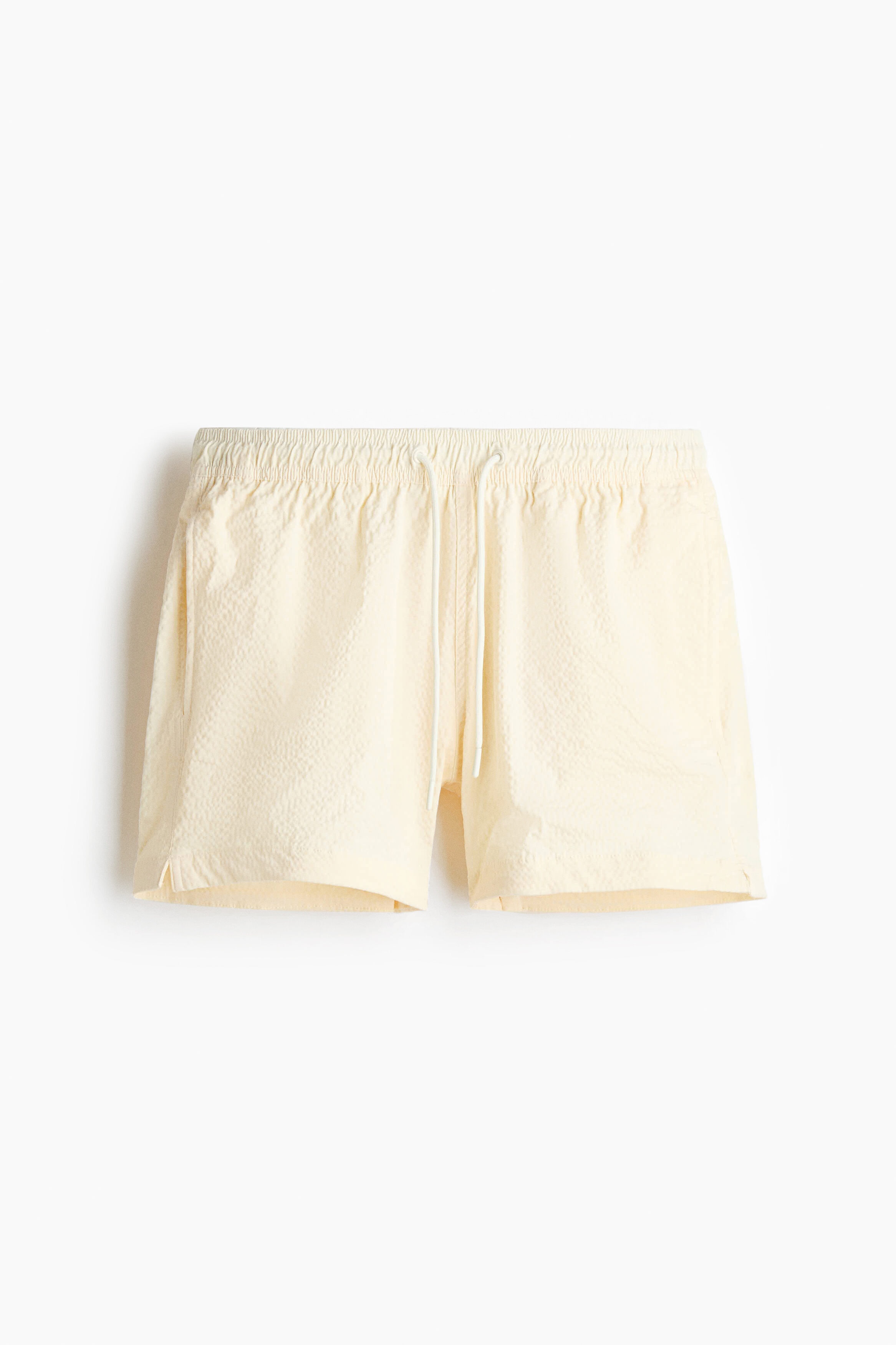 Seersucker swim shorts