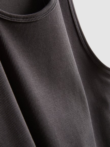 Slim Fit Ribbed Vest Top