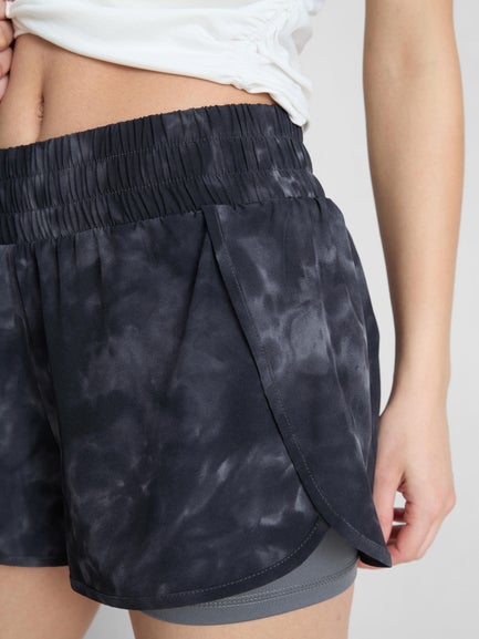 Marble Woven Running Shorts